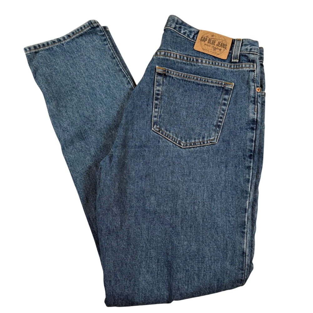 Vintage Gap Blue Jeans Original Fit Straight Leg Mens Waist 33 Long Denim Pants